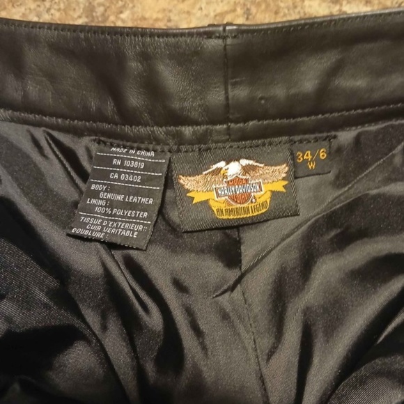 Women’s Harley Davidson Leather Pants - Picture 4 of 4